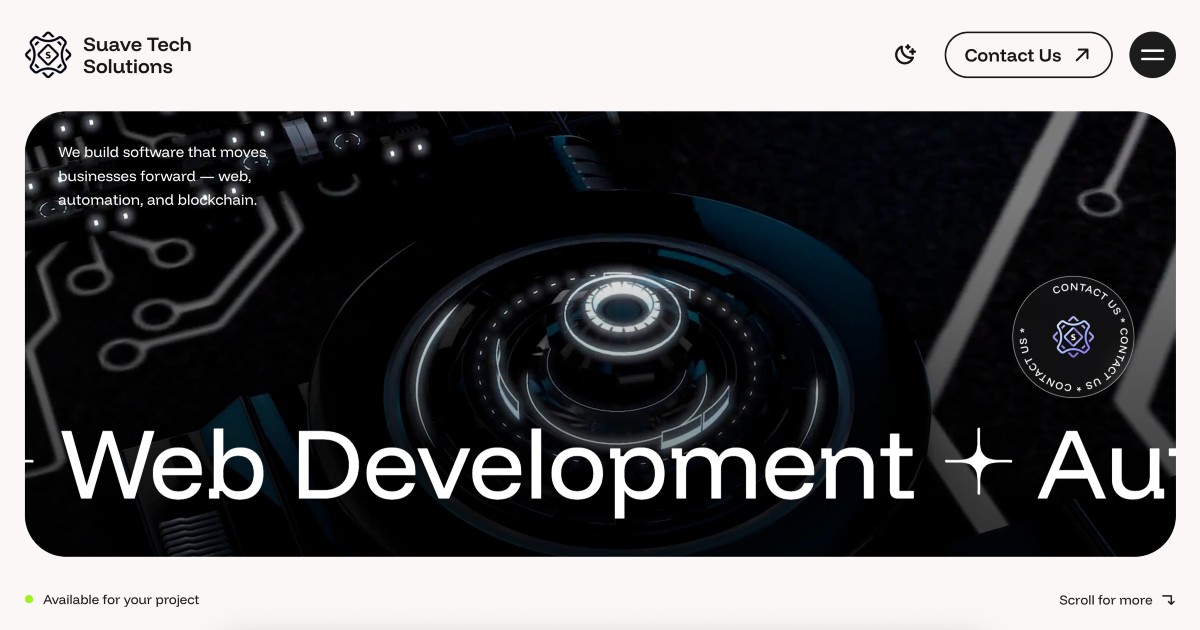Suave Tech Solutions — Web Dev, AI, Blockchain & Shopify